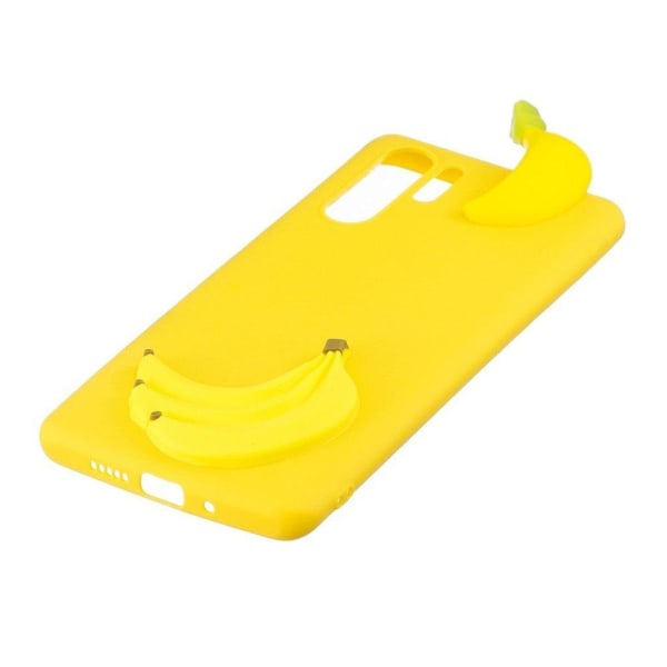 Cute 3D Samsung Galax Note 10 Pro kuoret - Banaani Yellow