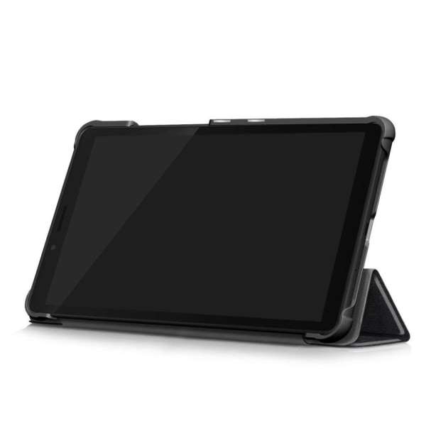 Lenovo Tab M7 tri-fold durable leather flip case - Black Svart
