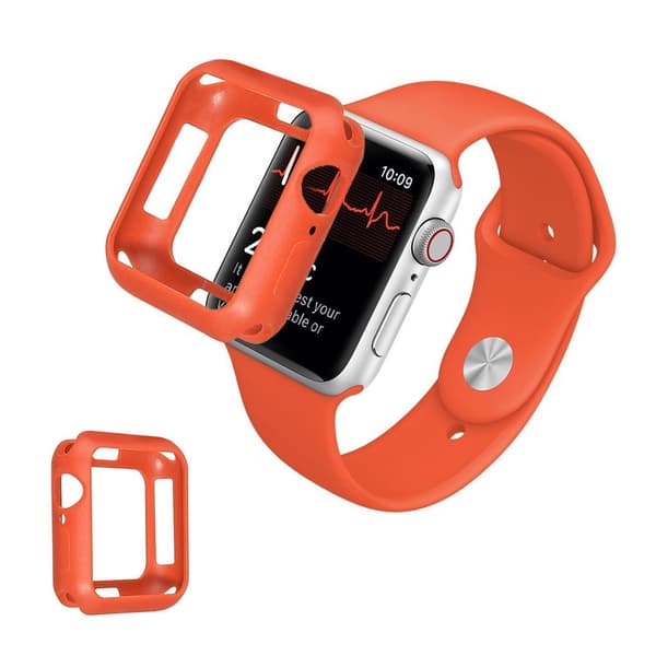 Apple Watch Series 3/2/1 42mm hållbar bumper ram - orange Orange