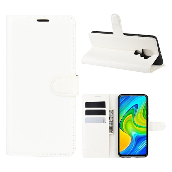 Classic Xiaomi Redmi Note 9 flip etui - Hvit White