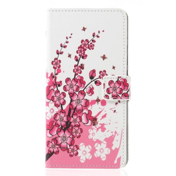 Huawei Mate 20 Lite kuviollinen synteetti nahkainen lompakko suo Pink