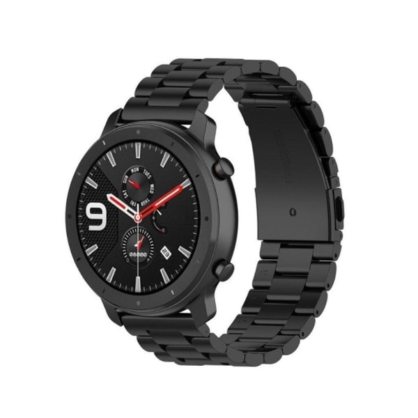 Huawei Watch GT 2 42mm / Withings Steel HR (40mm) / Garmin Forerunner 245 / 245 Music / Venu / Polar Ignite klockarmband i rostfritt stål - Svart Svart