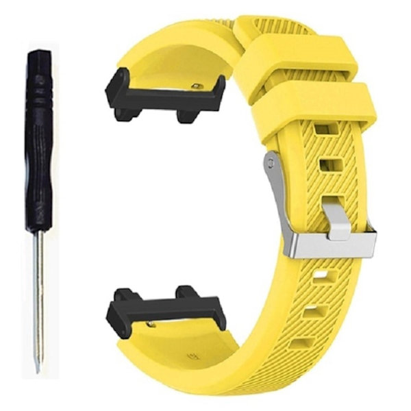 Amazfit T-Rex 2 klockarmband i silikon med twillstruktur - Gul Gul