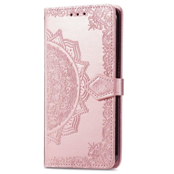 Mandala Samsung Galaxy A13 5G Läppäkotelo - Ruusukulta Pink