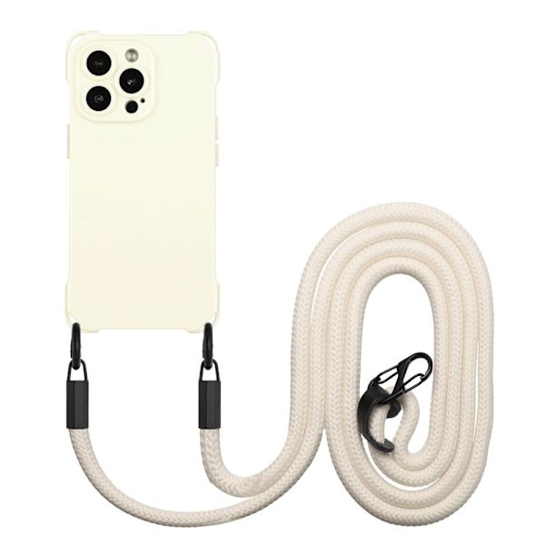 iPhone 15 Pro mjukt TPU-fodral - Vit Vit