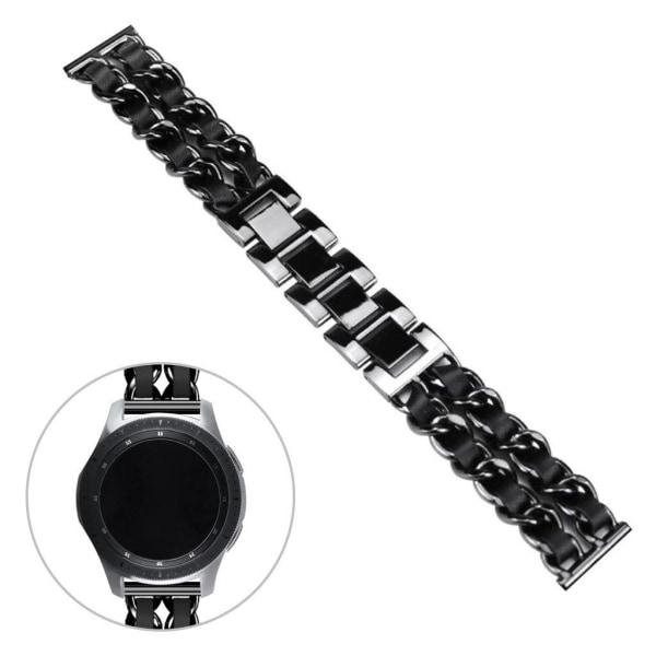 20mm rostfritt stål klockarmband - helt svart Svart