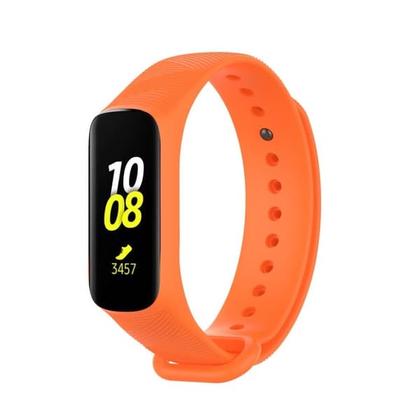 Samsung Galaxy Fit e twill design silikoni ranneke - Oranssi Orange