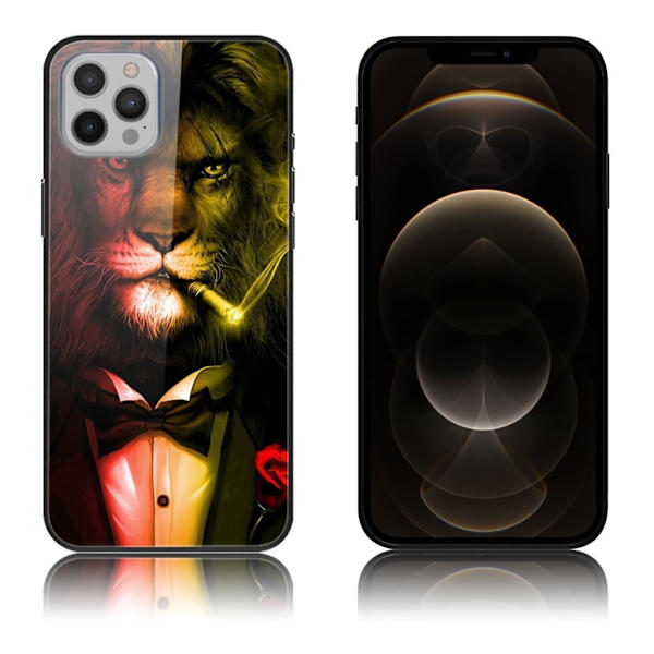 Fantasy iPhone 12 Pro Max Deksel - Løve Multicolor