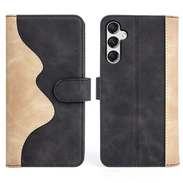 Tofarget lærdeksel for Samsung Galaxy A25 - Svart Black