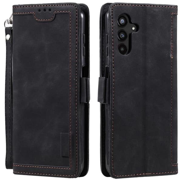 Surburbian Samsung Galaxy A16 læder flip etui - Sort Black