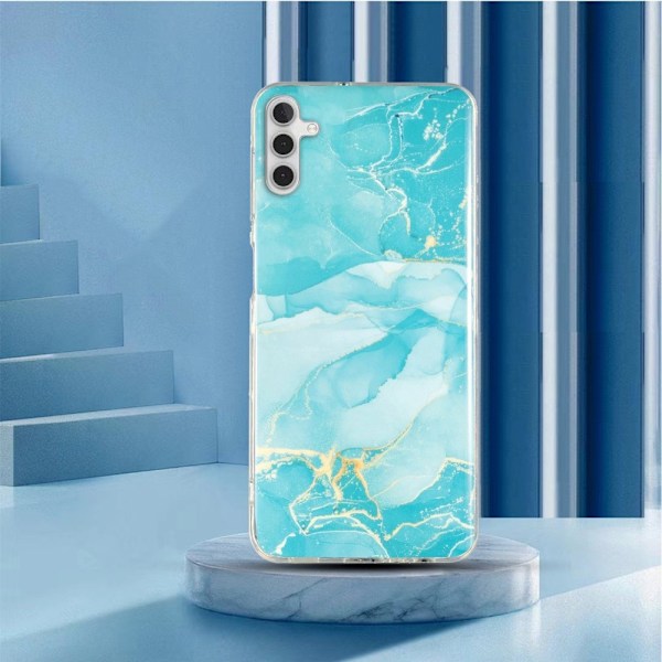 Marmormotiv Samsung Galaxy A13 5G skal - Grön Grön