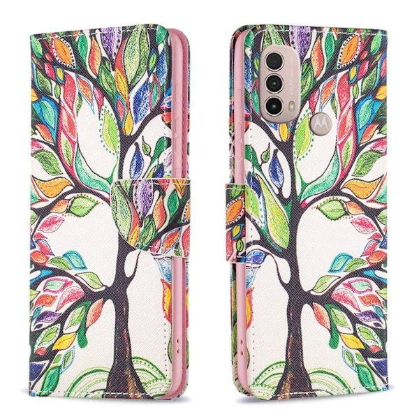 Wonderland Motorola Moto E30 / Motorola Moto E40 flip etui - Livstræ Multicolor