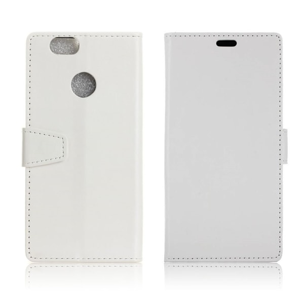 Hamsun Huawei Nova læder-etui med crazy horse tekstur - Hvid White