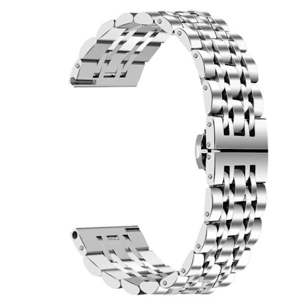 Huawei Watch GT 2e / GT 2 42mm / 46mm 7 perle urrem i rustfrit stål - Sølv Silver grey