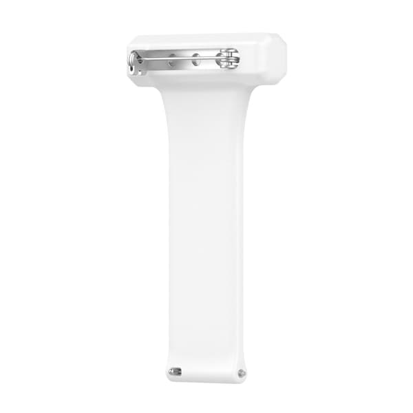 20 mm universal hengende klokkerem i silikon - Hvit White