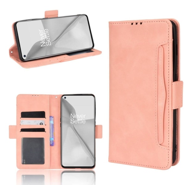 Modernt OnePlus 10 Pro fodral med plånbok - Rosa Rosa