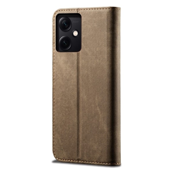 Jeans Xiaomi Redmi Note 12 Läppäkotelo - Khaki Brown