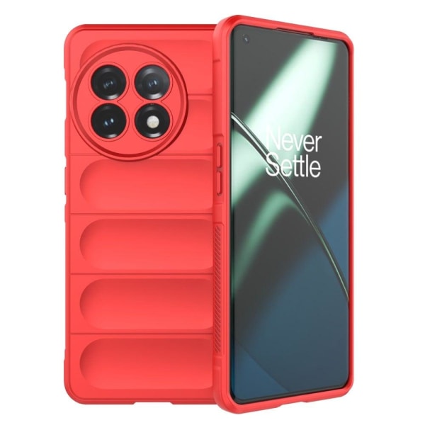 Mjukt greppformat OnePlus 11 skal - Röd Röd