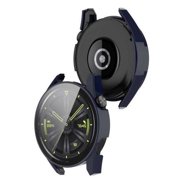 Huawei Watch GT 3 (42mm) PC cover with HD tempered glass - Dark Blue