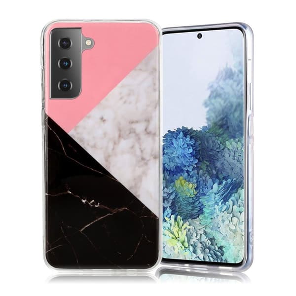 Marmormotiv Samsung Galaxy S21 Plus 5G skal - Tre Färger multifärg