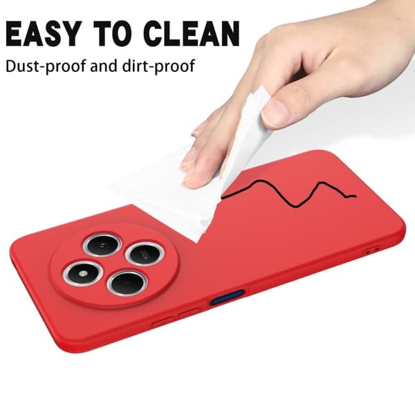 Matte Liquid Xiaomi Redmi 14C silikone cover - Rød Red