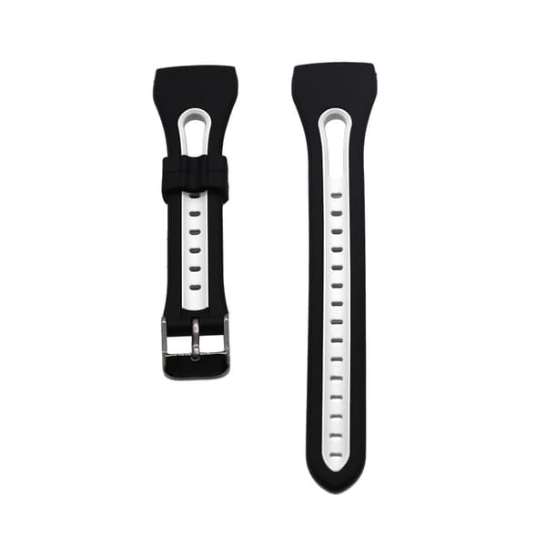 Fitbit Charge 3 Tofarget Klokkerem Av Silikon - Svart/Hvit Multicolor