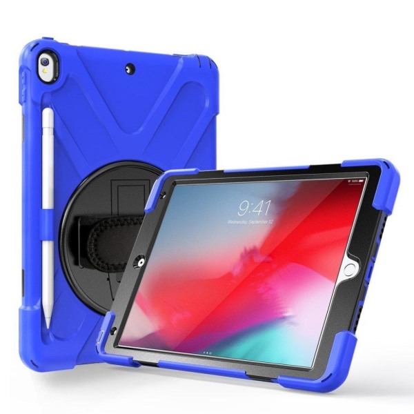 iPad Air (2019) X-Shape swivel suojakotelo  - Sininen Blue