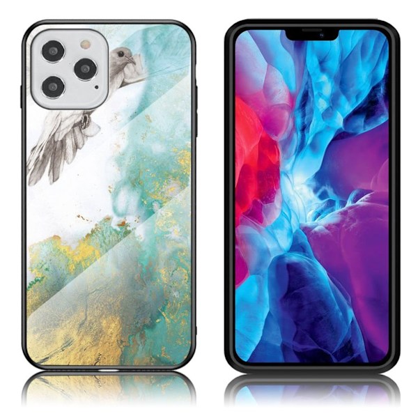 Fantasy Marmor iPhone 12 Pro / iPhone 12 skal - Flygande Duva multifärg
