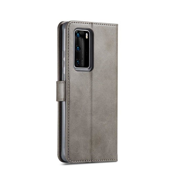 LC.IMEEKE Huawei P40 Flip Etui - Grå Silver grey