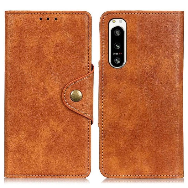 Alpha läder Sony Xperia 5 IV fodral - Brun Brun