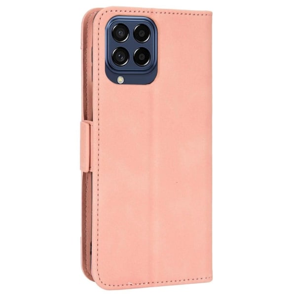 Moderne Samsung Galaxy M33 5G læderetui med pung - Pink Pink