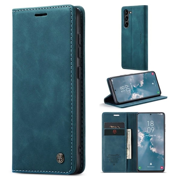 CaseMe Samsung Galaxy S23 Vintage Fodral - Blå Blå