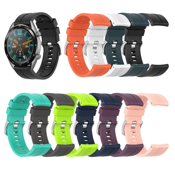 Huawei Watch GT holdbar silikone Urrem - Sort Black