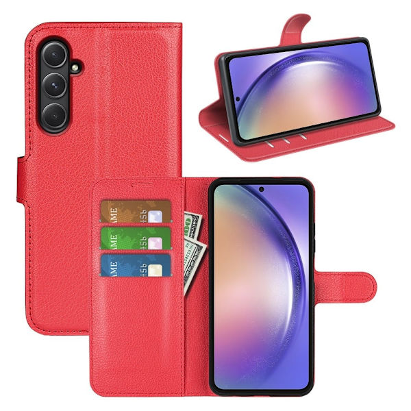 Classic Samsung Galaxy A55 flip etui - Rød Red