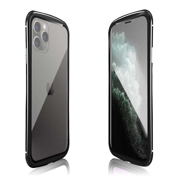 Luphie Wasp iPhone 11 Pro Max Alu-puskuri + lasi - Musta Black