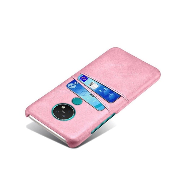 Dual Card case - Nokia 7.2 / 6.2 - Rose Gold Pink