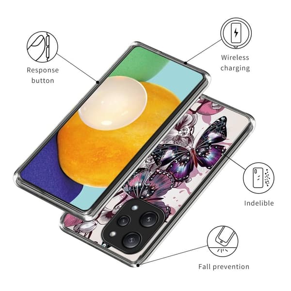 Deco Xiaomi Redmi 12 cover - Lilla Sommerfugle Purple