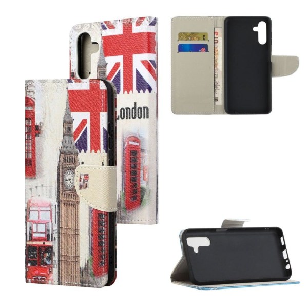 Wonderland Samsung Galaxy A13 5G flip etui - London Big Ben Multicolor