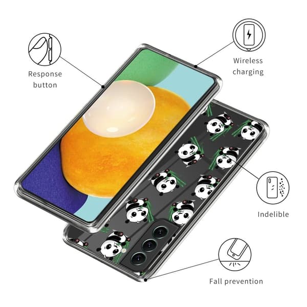 Deco Samsung Galaxy S23 Plus Suojakotelo - Panda White