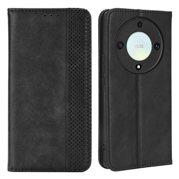Bofink Vintage Honor Magic5 Lite / X9a / X40 Læder Etui - Sort Black