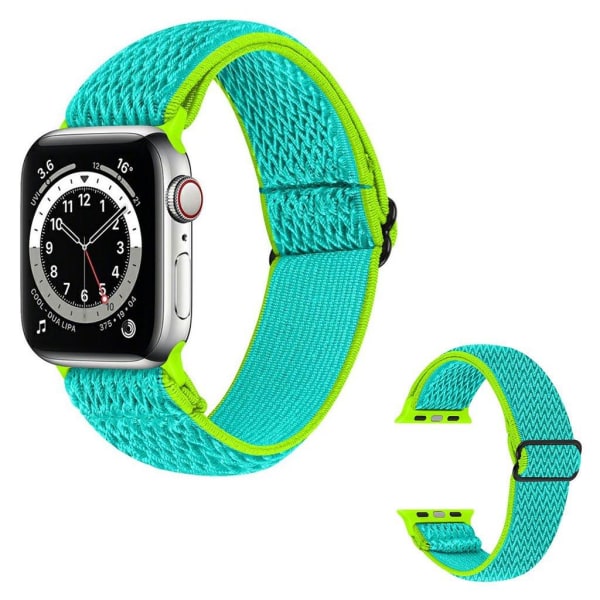 Apple Watch 40mm nylon design urrem - Gul / Grøn Green