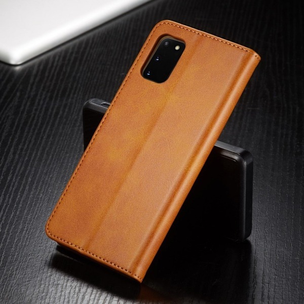 LC.Imeeke läder Samsung Galaxy A41 fodral - Brun Brun