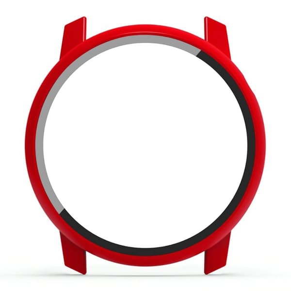 Coros Pace 3 Watch Case All-Round Cover with Tempered Glass Screen Protector - Red Röd