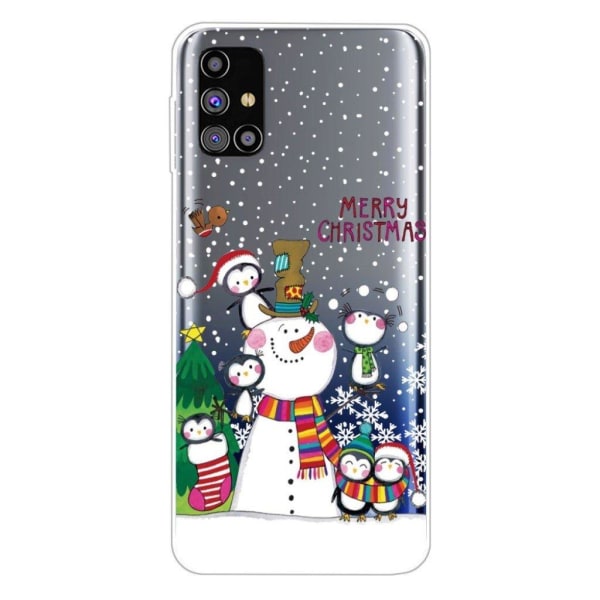Christmas Samsung Galaxy M51 etui - pingviner White