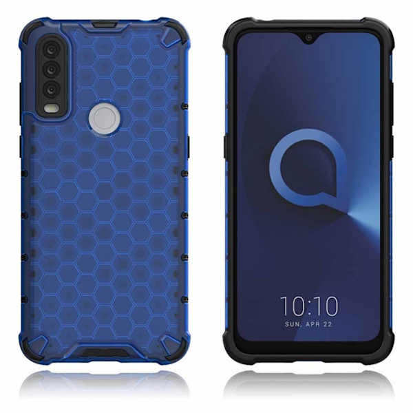 Bofink Honeycomb Alcatel 1S (2020) skal - Blå Blå