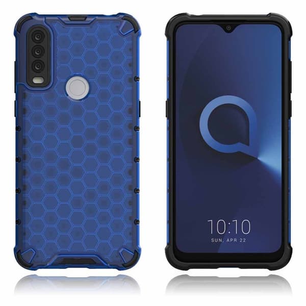 Bofink Honeycomb Alcatel 1s (2020) Suojakotelo - Sininen Blue