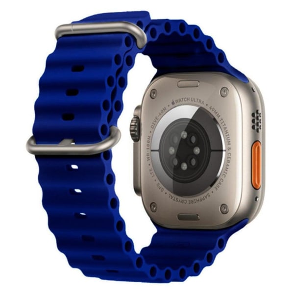 Apple Watch Series 8 (41mm) silicone watch strap - Midnight Blue Blue