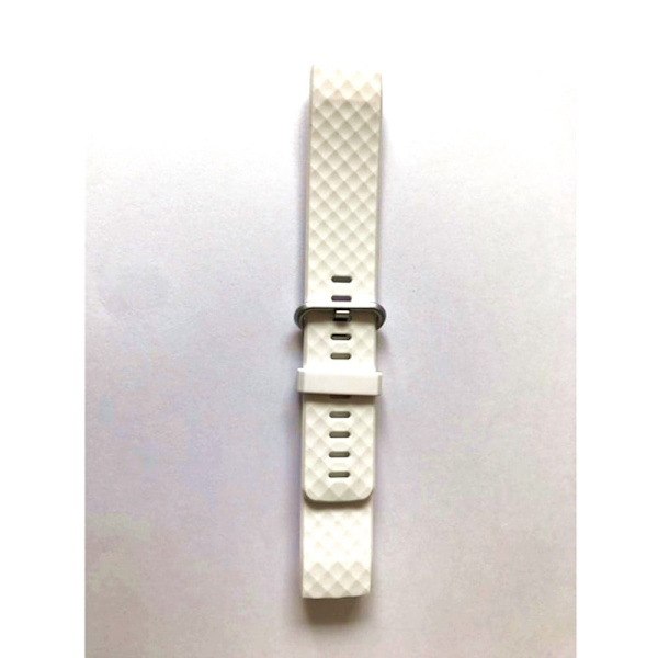 Fitbit Charge 3 mjukt klockarmband - vit Vit