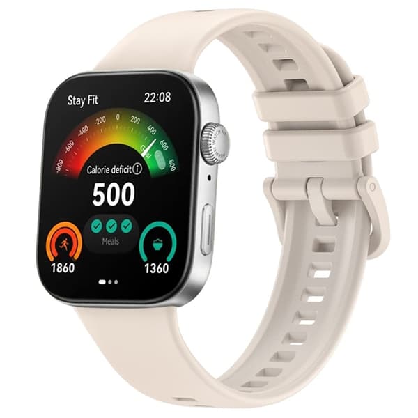 Huawei Watch Fit 3 Erstatningsklokkerem av myk silikon - Stjernelys White