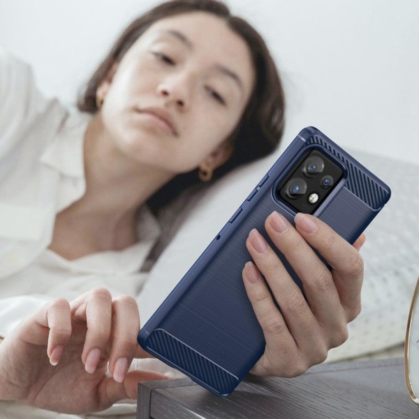 Carbon Flex Fodral Motorola Moto X40 / X40 Pro / Edge Plus (2023) - Blå Blå